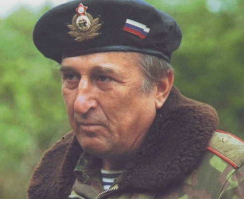 Генерал А.И. Отраковский, командовавший морской пехотой в Чечне