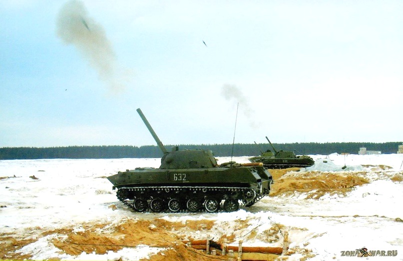 2С9 "Нона". Именно такие САУ были на вооружении артиллерии 104-го полка