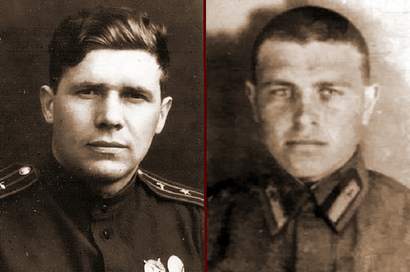 Командир 2-й АЭ 263-го ИАП майор Николай Григорьевич Алифанов. 1.05.57г. за испытания авиатехники присвоено звание Героя Советского Союза и его ведомый младший лейтенант Даниил Ильич Сенин (погиб в воздушном бою 4.07.43г.)