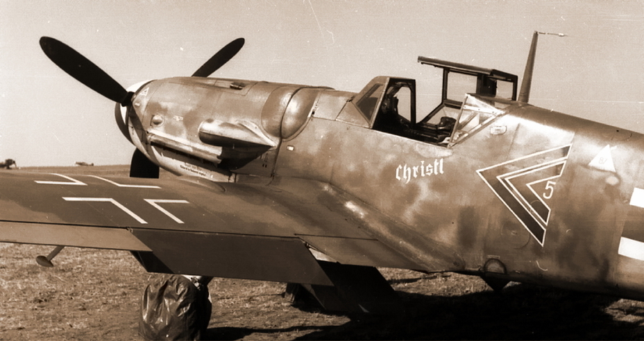 «Мессершмитт» Bf 109G-6 — персональный самолет командира группы II./JG 52 гауптмана Герхарда Баркхорна