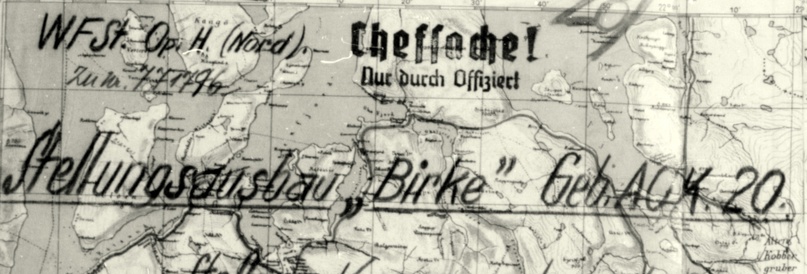 Май 1944 г., операция Birke,фрагмент из «Anlagenband z. KTB Armeeoberkommando 20»