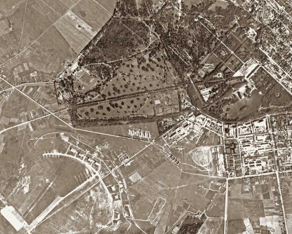 Аэрофотосъемка лета 1939 года, аэродром Пушкин, в районе Ленинграда.