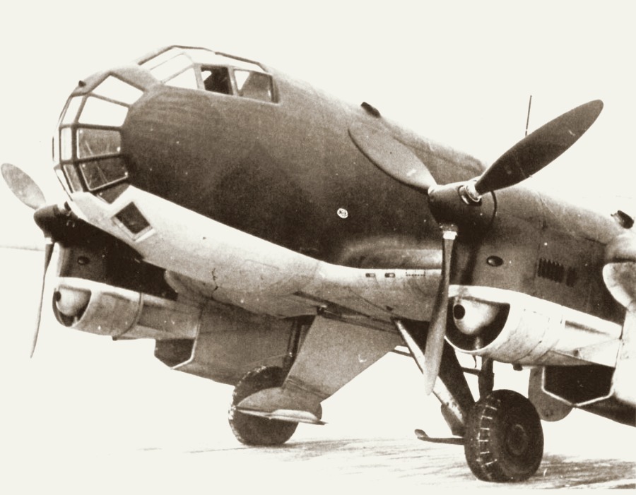 Ju86P-2 во время секретных полетов над СССР зима 1941 года.