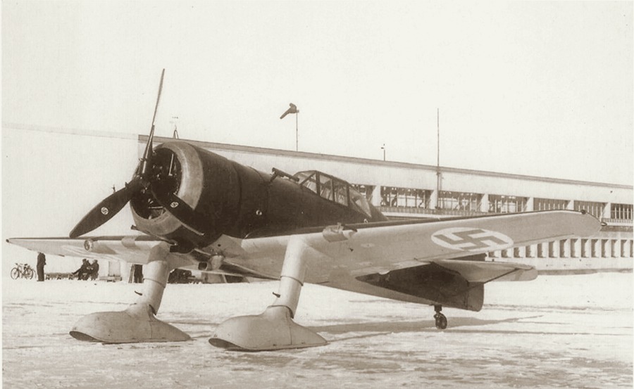 Истребитель Fokker D.XXI из состава 24-й истребительной эскадрильи