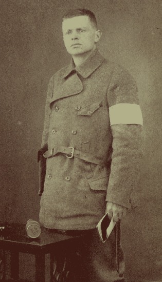 Глава "Виентирауха" Мартти Александер Пихкала (1882-1966), ярый антикоммунист, один из организаторов «белого террора» в Финляндии.