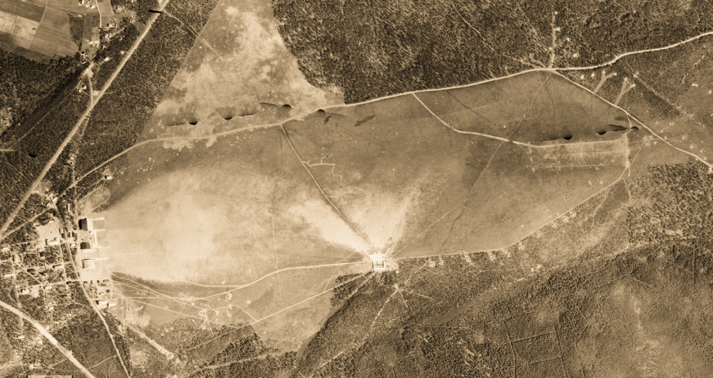 Аэрофотосъемка аэродрома Утти, 1941 год.