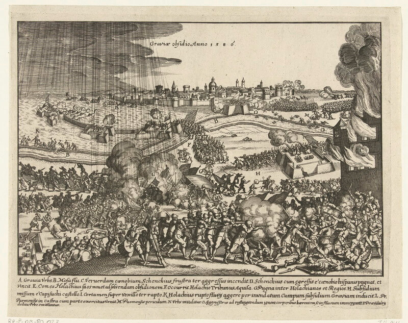 Осада Граве, 1586 год. wikimedia.org