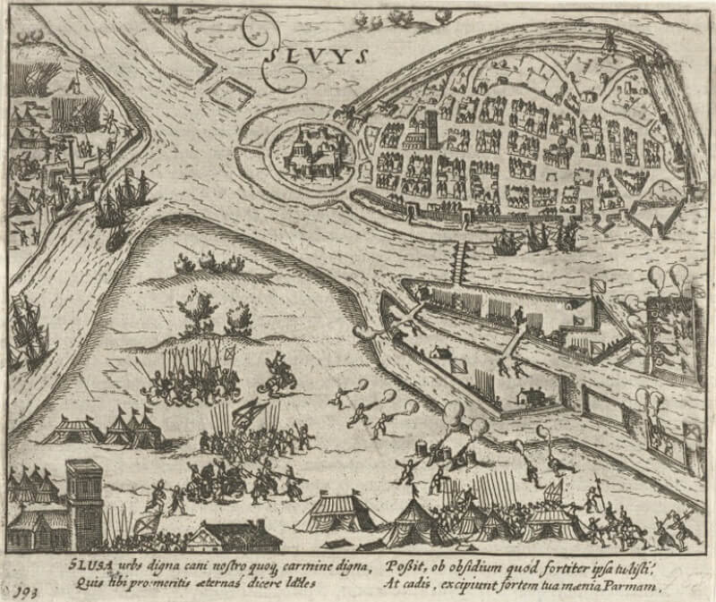 Осада Слёйса, 1587 год. wikimedia.org