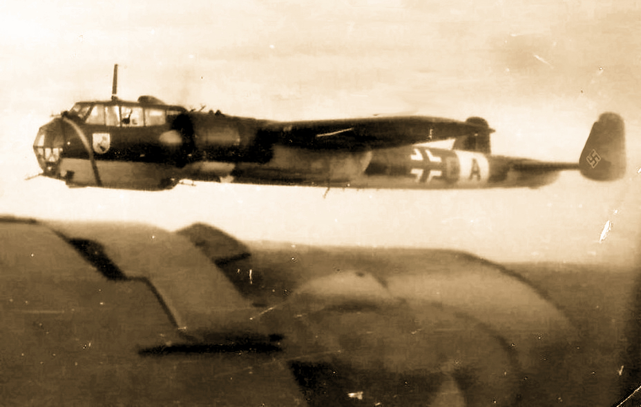 Бомбардировщик Do 17Z-2 «U5+DA» из состава штабной эскадрильи эскадры KG 2. Предположительно именно этот самолёт сбил тараном Дмитрий Кокорев 22 июня 1941 года