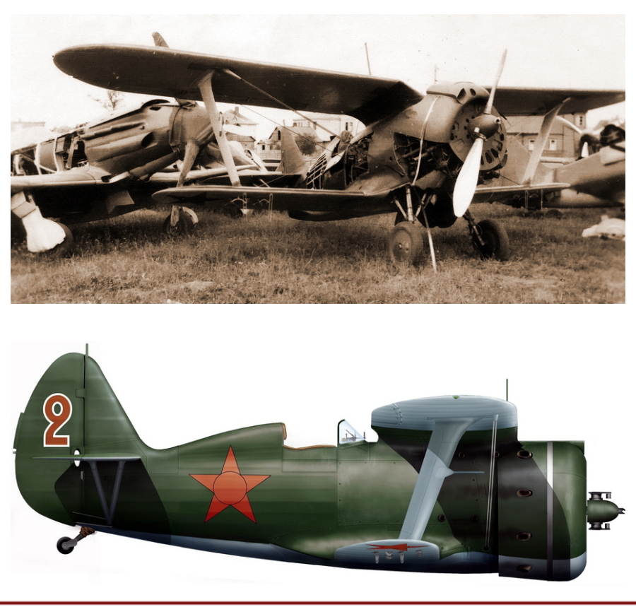 И-153 заместителя командира 1-й эскадрильи 61-го ШАП старшего политрука А. М. Лагутина, совершивший вынужденную посадку из-за боевых повреждений на аэродроме Каунас. Полк был вооружён самолётами самых поздних серий выпуска, радиофицированными, с тремя пулемётами (один БС и два ШКАС). Реконструкция по фото выполнена Игорем Злобиным