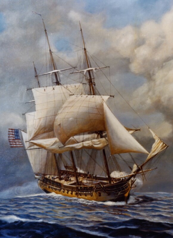 38-пушечный американский фрегат «Констелейшн». wikimedia.org