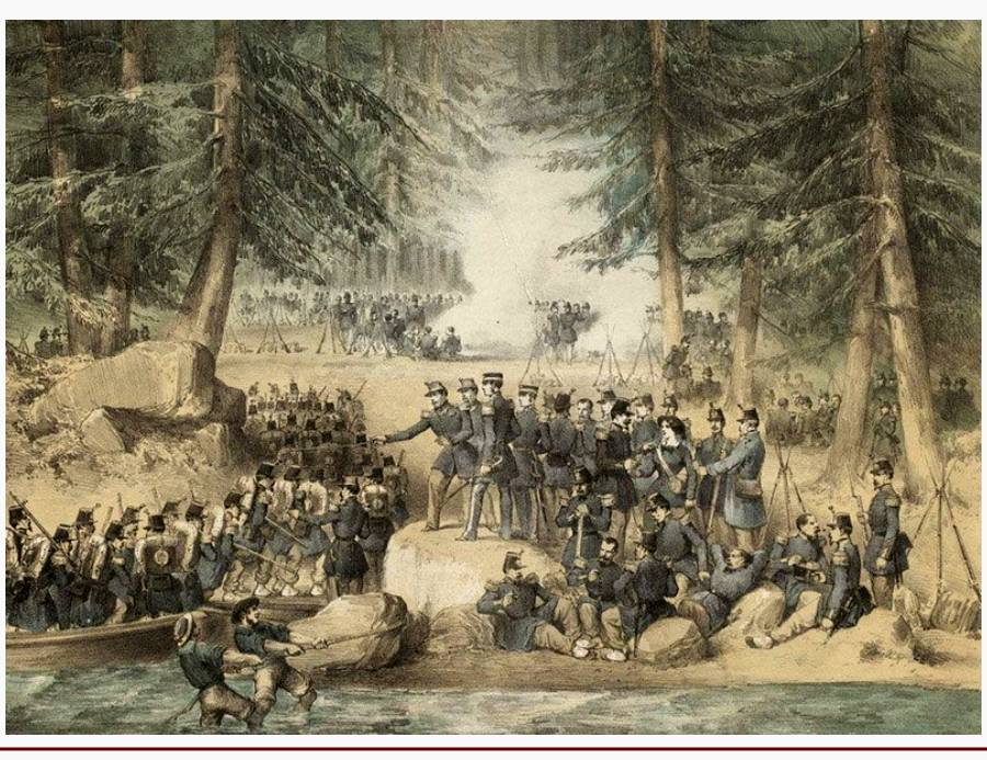 Высадка французских войск у Бомарзунда 8 августа 1854 года