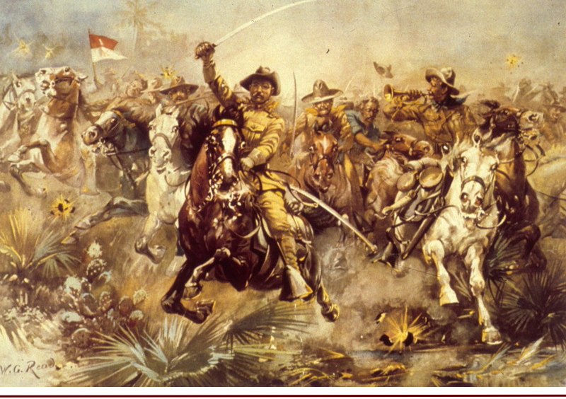 Теодор Рузвельт в битве при Сан-Хуане. gettysburgmuseumofhistory.com