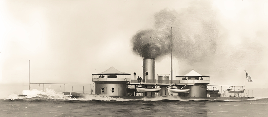Американский монитор «Миантономо», 1863 год. wikimedia.org