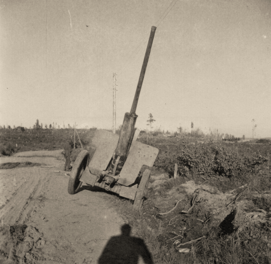 Дивизионная пушка Ф-22. Салла. 1941 г.