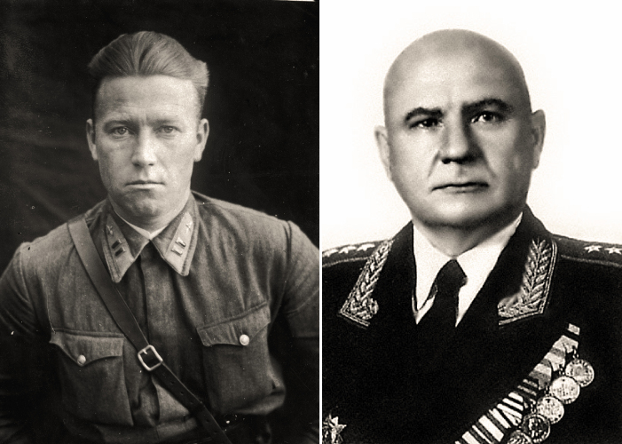 Командир 61-го ШАП майор Сергей Николаевич Мамушкин и командир 47-го САД полковник Олег Викторович Толстиков (на фото в звании генерал-полковника)